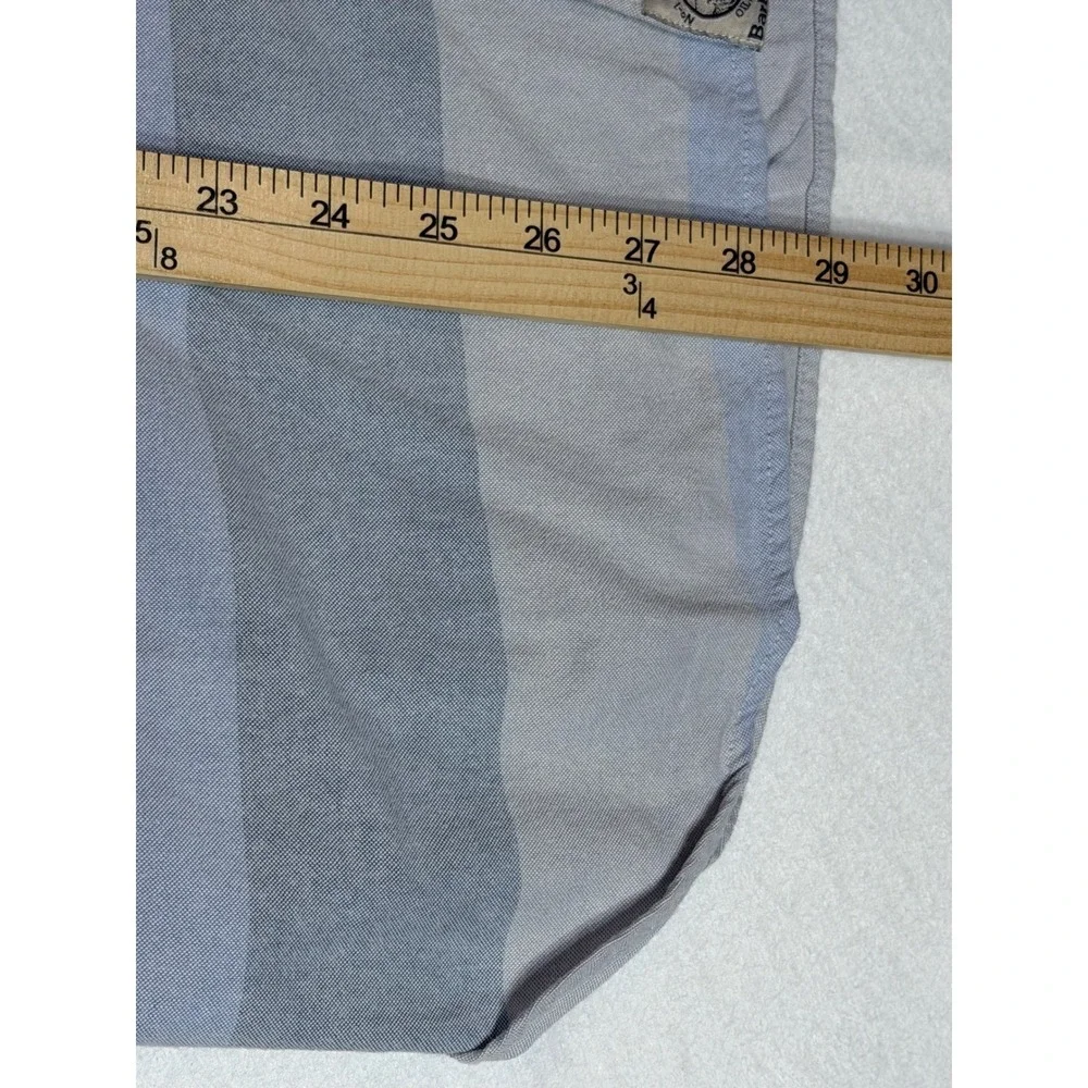 Barbour Sailor Shirt Men's Long Sleeve Button Down Plaid Blue Grey Size‎ M
